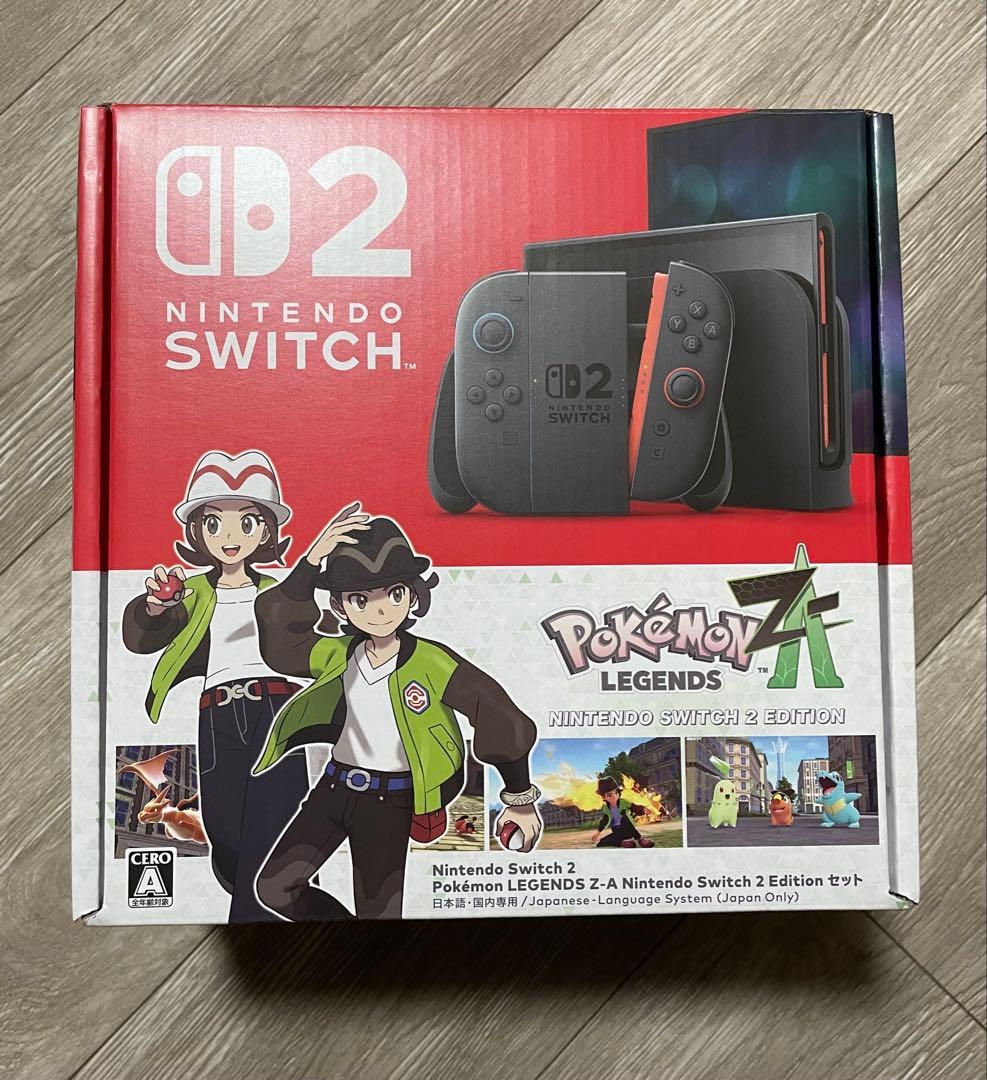 【美品】Nintendo Switch2 Pokémon LEGENDS ZA Switch2と「Pokémon LEGENDS Z-A」のセット商品，9月5日に抽選販売を