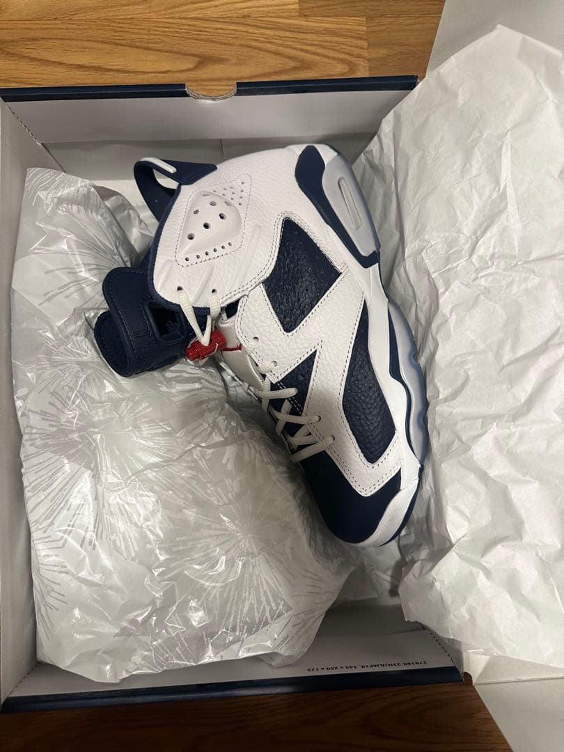 ★美品　Nike Air Jordan 6 26.5 Nike Air Jordan 6 Rings White University Red Black 322992-160 Mens