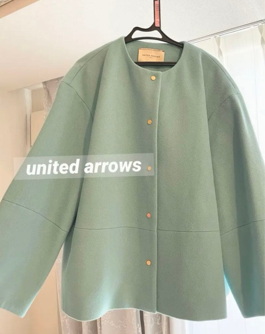 SENTDALE WOOL セントデールウール ノーカラー ミドル コート - メルカリ