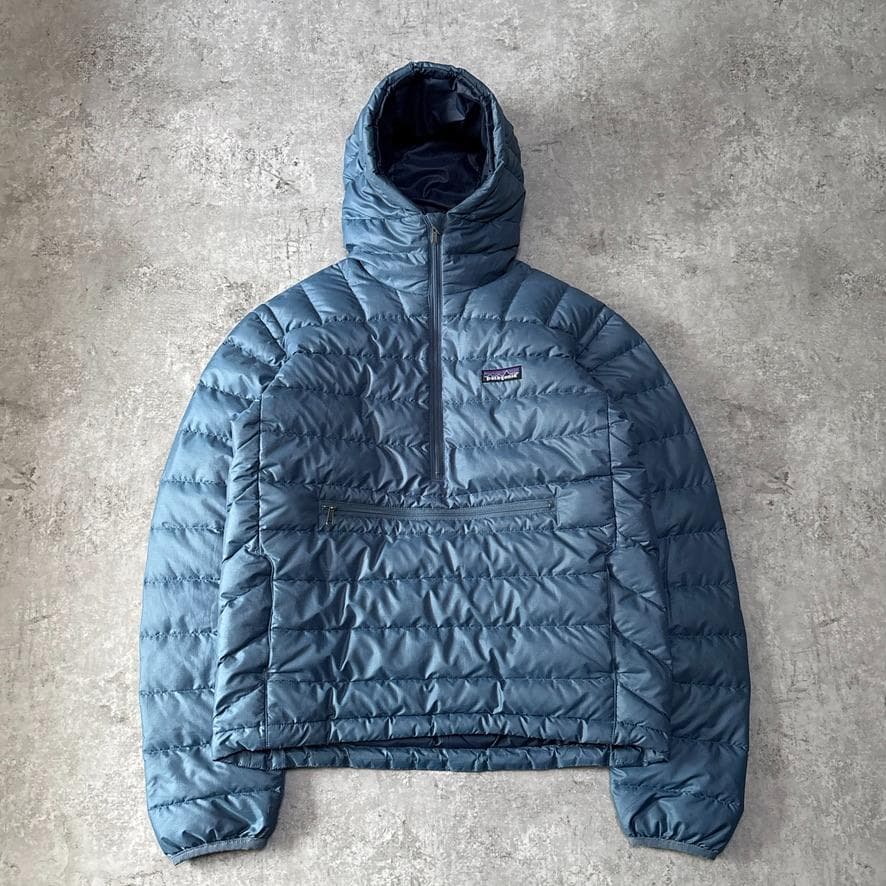 希少 パタゴニア ダウンセーターフーディ プルオーバー アノラック XS