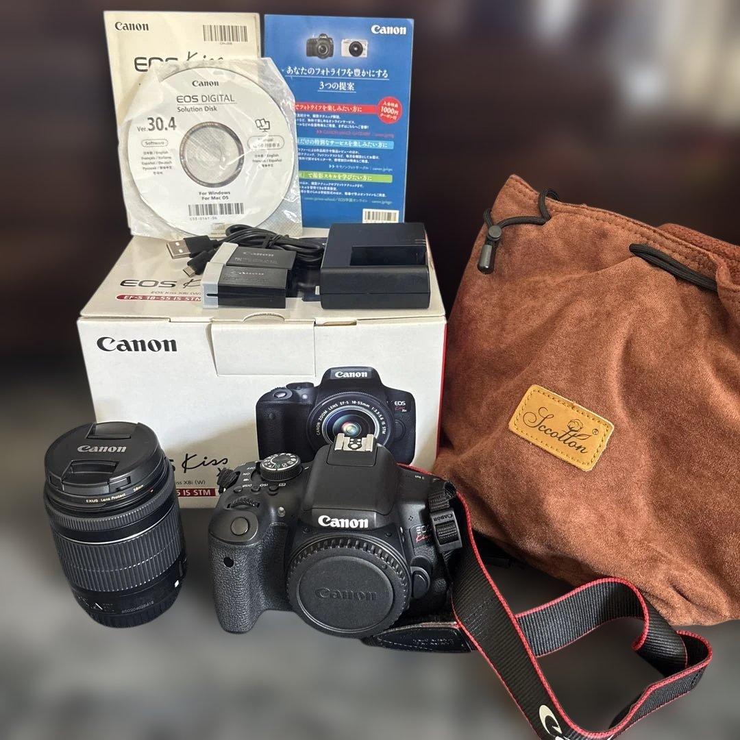 デジタルカメラ EOS Kiss X8i EF-S 18-55 IS STM Kit EOS Kiss キヤノン Canon X8i EF-S 18-55mm STM 標準 レンズセット