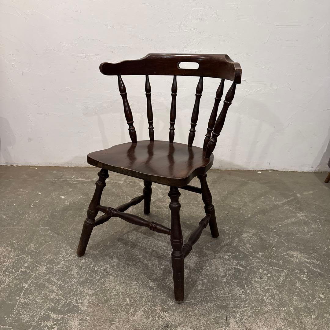 ヴィンテージ　カフェチェア　ダイニングチェア　2 HAGiHARA（萩原） ダイニングチェア 同色2脚セット 座面高42cm ロー