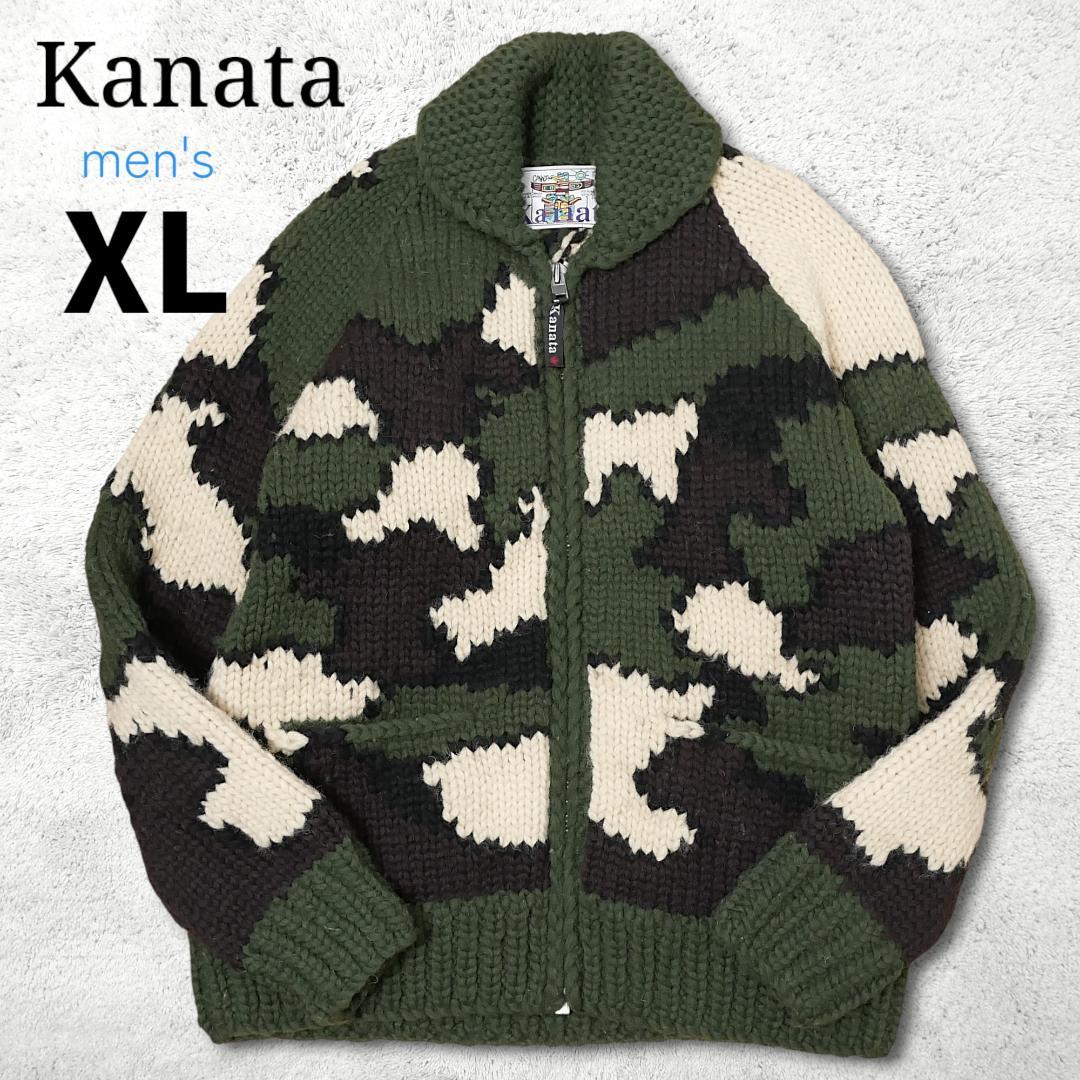 高級【カナタ】カウチンセーター XL相当 カモフラ迷彩 カナダ製 Kanata 楽天市場】Kanata カナタ カウチンセーター メンズ カモフラージュ