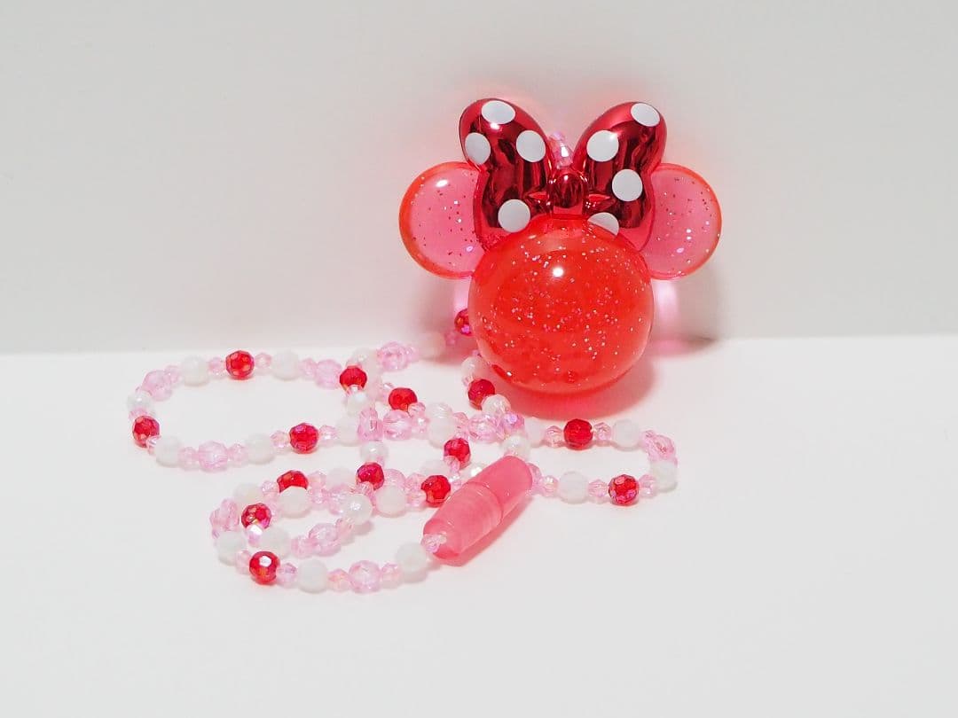 販売終了 ディズニー ミニー 光る ペンダント 赤 パルパルーザ - メルカリ