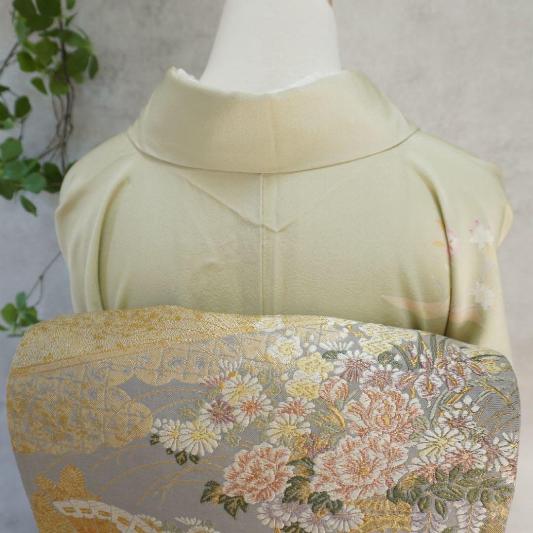 訪問着フルセット 正絹 卒業式 入学式 お宮参り【訪問着、袋帯、帯締め