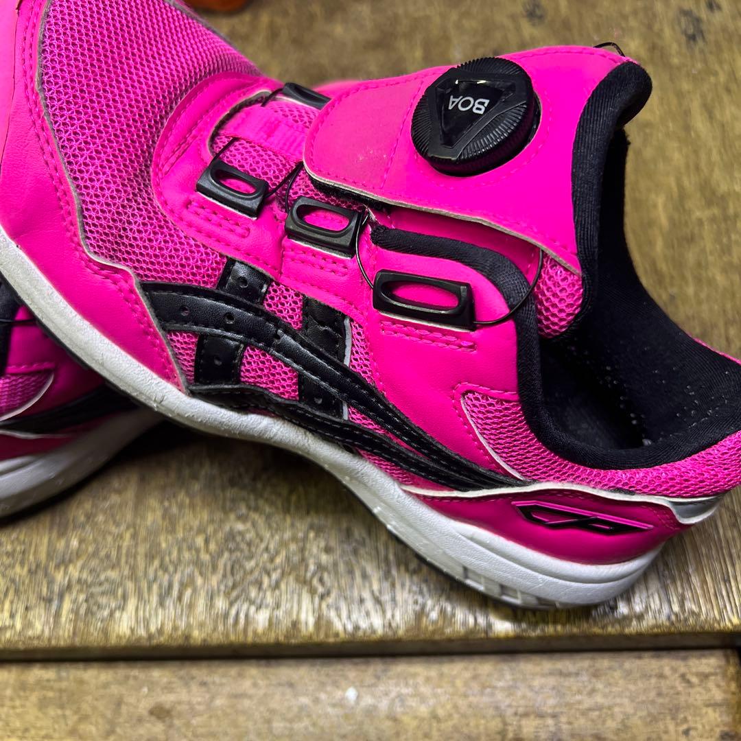 アシックス ウィンジョブ CP209 BOA限定 安全靴 ネオンピンク 23cm