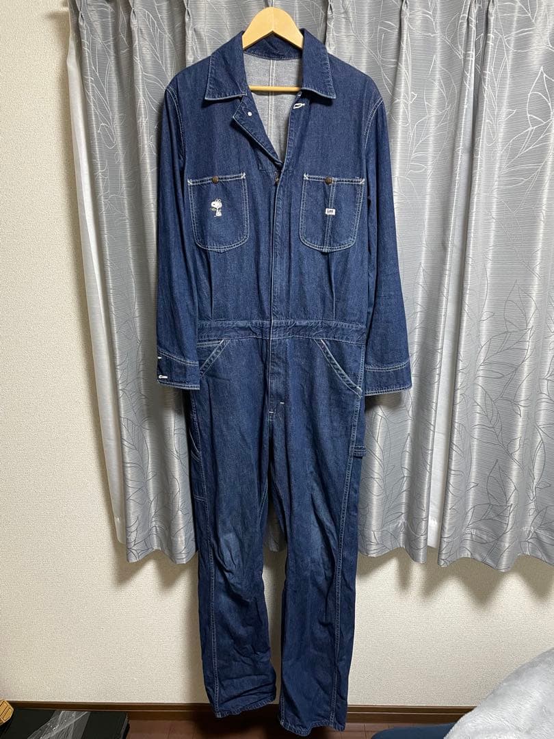 1時間限定値下げLee デニムツナギ　オールインワン　つなぎ Lee（リー） ツナギ オールインワン UNION ALL デニム ヒッコリー