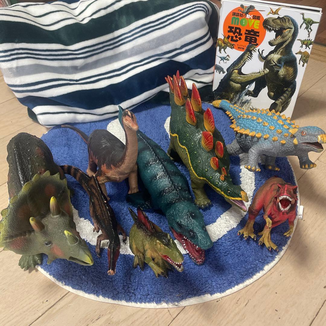 恐竜フィギュア6体セットとモササウルスと図鑑 アニア ジュラシック・ワールド 海のモササウルス DXセット 3体セット