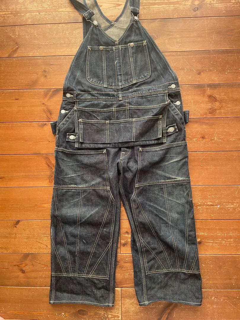 ★希少★EVISU エヴィス カンガルー デニムオーバーオール 34 納品書あり 楽天市場】EVISU エヴィス 90s 初期 ハウスタグ カモメ デニム ワーク