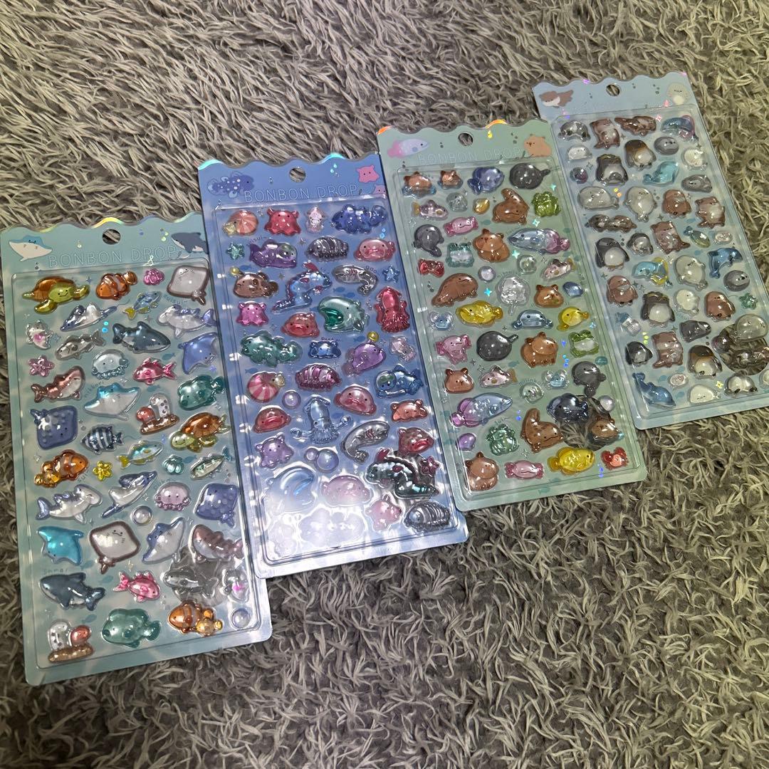 水族館　ボンボンドロップシール ボンボンドロップシール (各種類1枚まで） | AQUAS Gift Shop / onl
