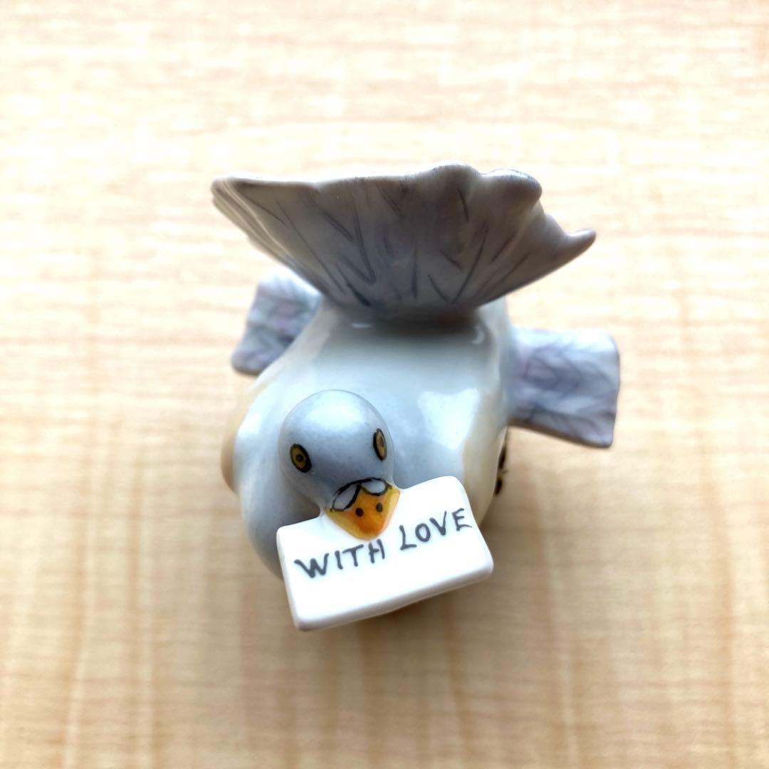 リモージュボックス　鳩 鳥 - リモージュボックス専門店 Limoges Petit Lapin deux