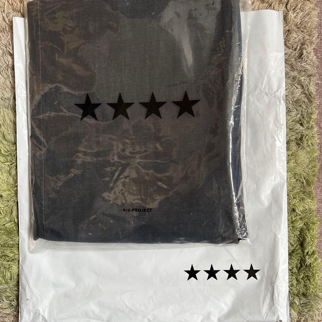 9/S PROJECT BUTTON FLY DENIM -BLACK Mサイズ