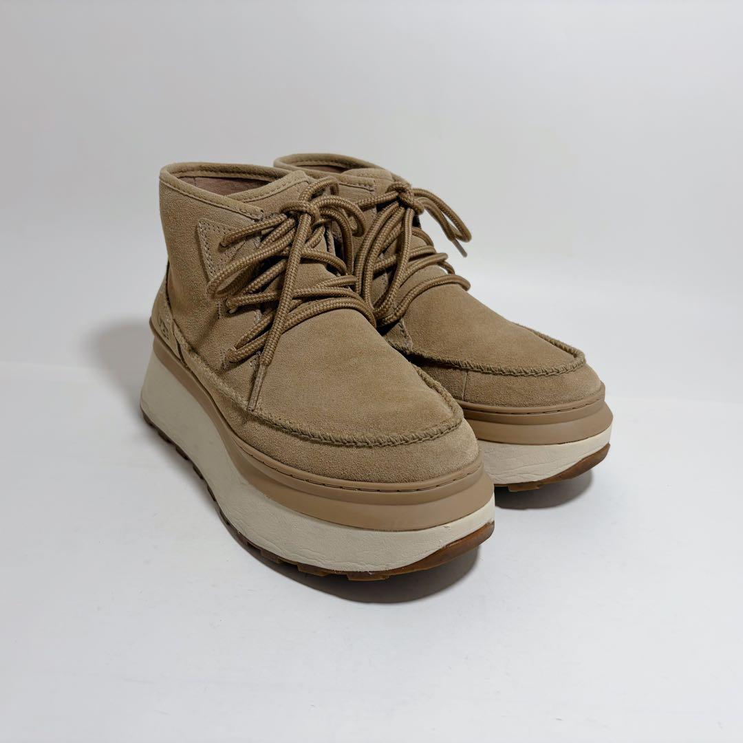 極美品☆UGG アグ マリン ブーティ 厚底 スニーカー スエード 23.5cm