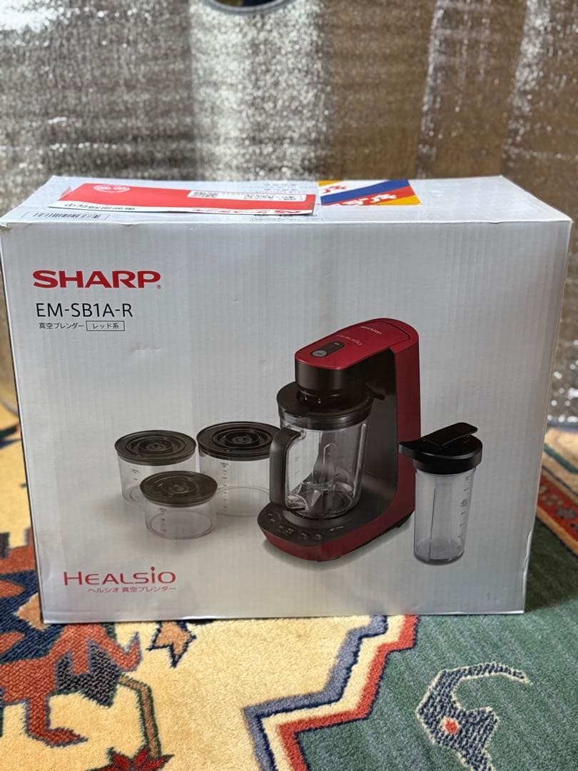 SHARP EM-SB1A-R 真空ブレンダー レッド 2026年最新】シャープ 真空ブレンダー ヘルシオの人気アイテム - メルカリ