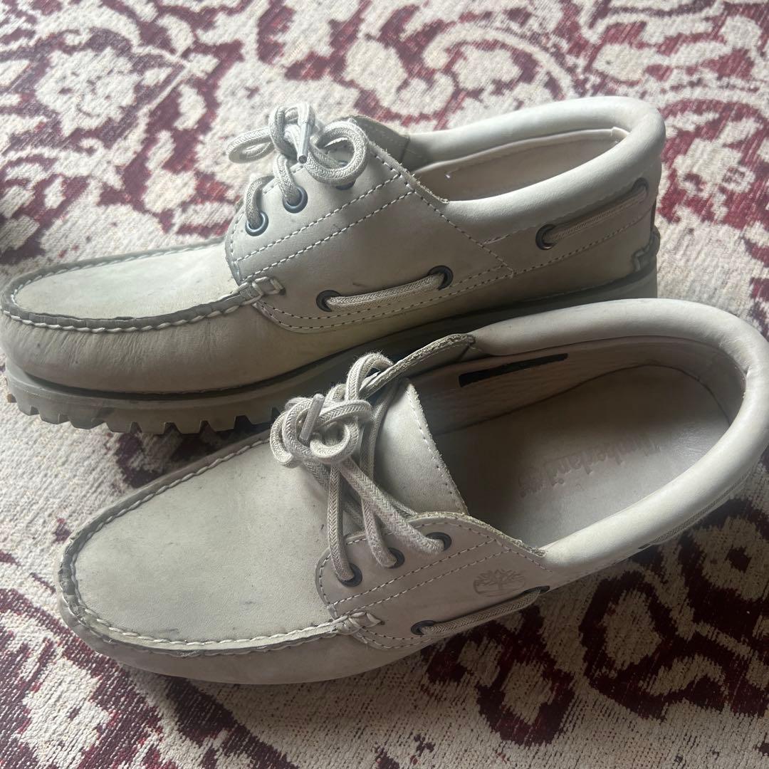 Timberland グレー デッキシューズ　3eye Amazon | [ティンバーランド] デッキシューズ モカシン