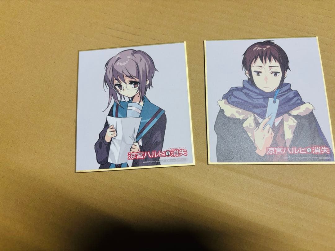 涼宮ハルヒの消失 リバイバル上映 入場者特典 ミニ色紙 キョン 長門