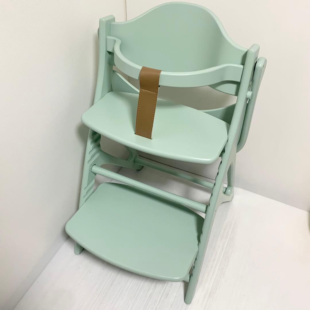 大和屋 ヤマトヤ アッフルチェア ベビーチェア ハーブグリーン - メルカリ