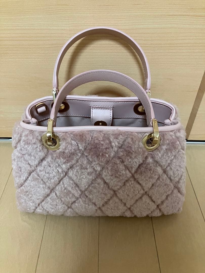 Kate Spadeファーキャリースモールサリバン2wayサッチェル ピンク