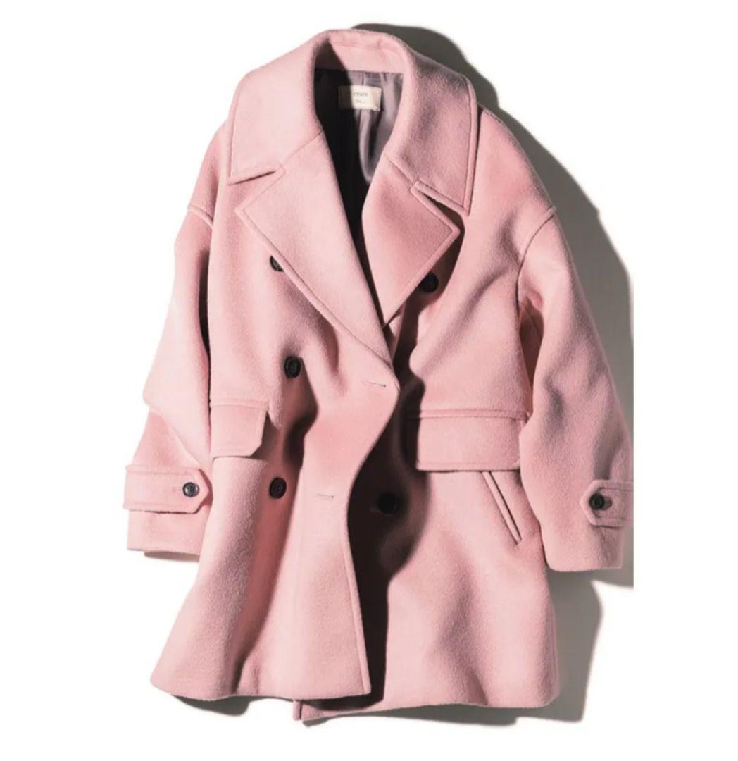 ロンハーマン別注 エブール ebure Ｐコート ピンク 最終値下げ】ロンハーマン別注 ピンク ebure ピンク ダウンコート