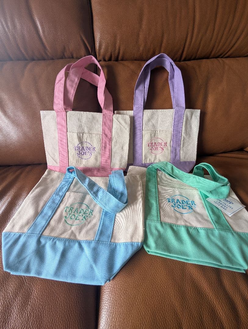 TRADER ラス1セット！新品Trader Joe's ミニトート コンプリート8色セット