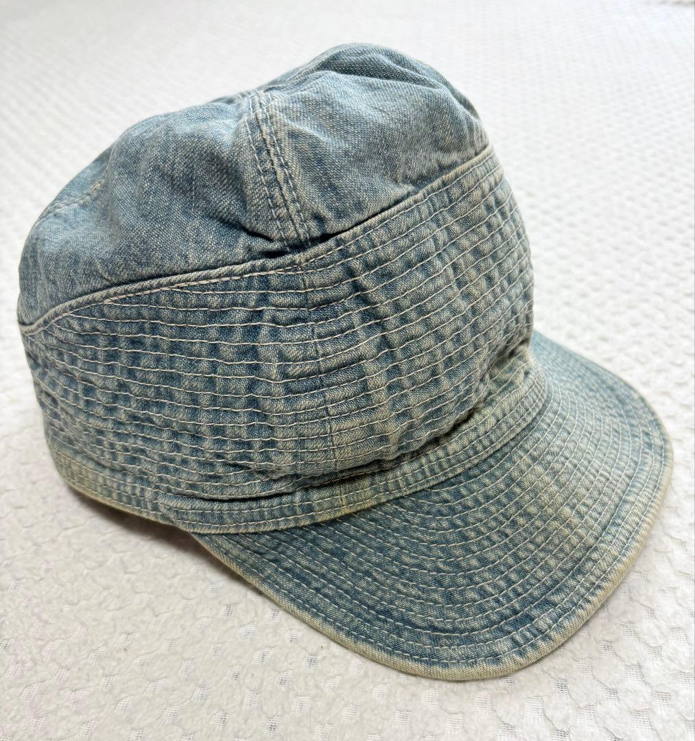 Kapital キャピタル　老人と海　デニムキャップ キャピタル ブランド アーカイブ 帽子 デニム クラッシュ ボロ加工