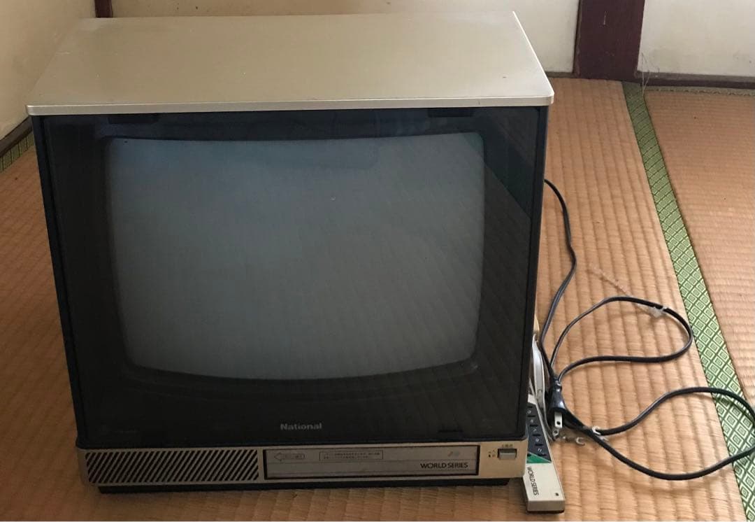 National ブラウン管TV TH14-N40R 1983年製 昭和レトロ - メルカリ