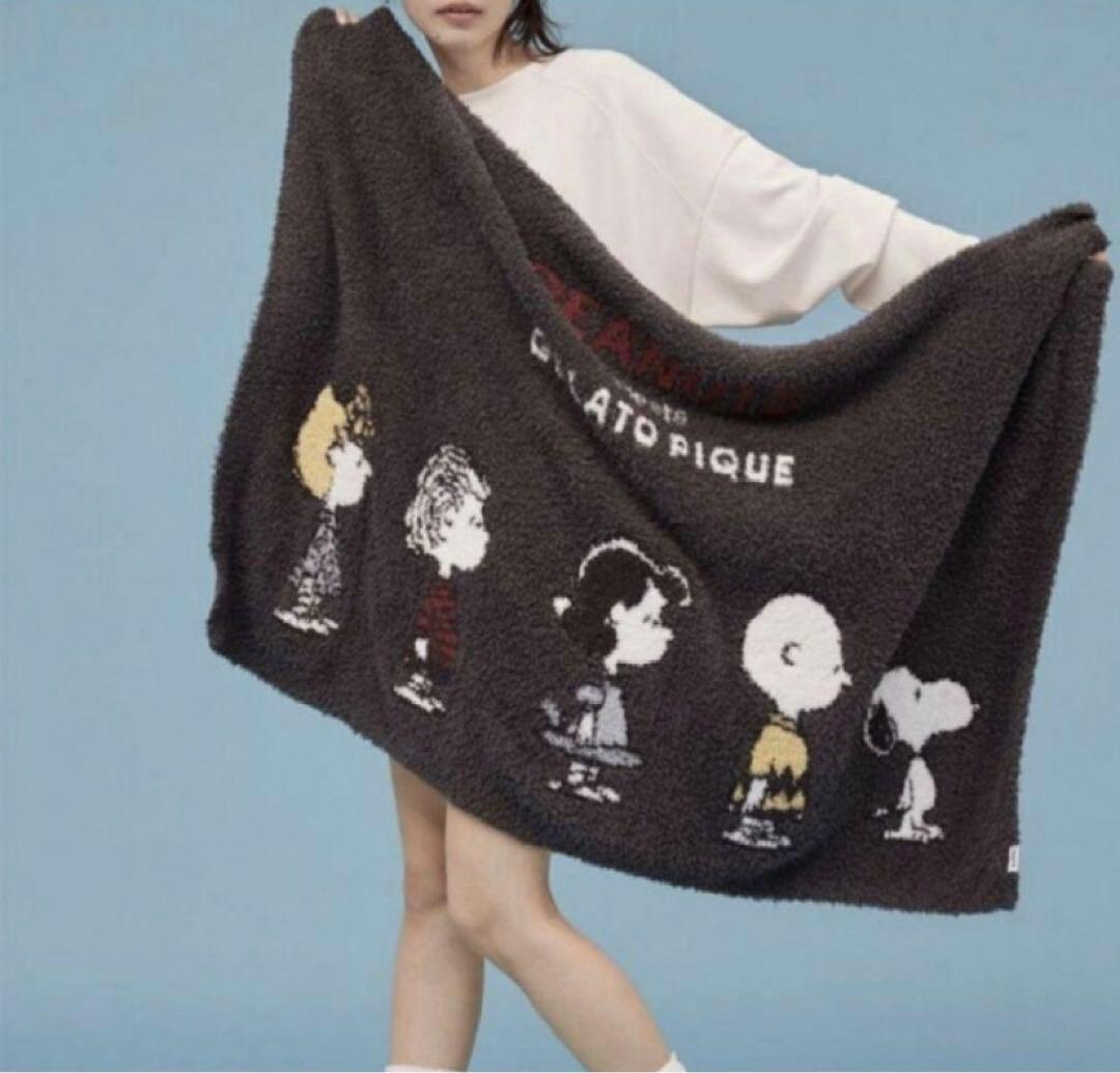 ジェラートピケ❤︎ PEANUTSオールスター❤︎ブランケット セール】【PEANUTS】オリジナルアートブランケット（ブランケット