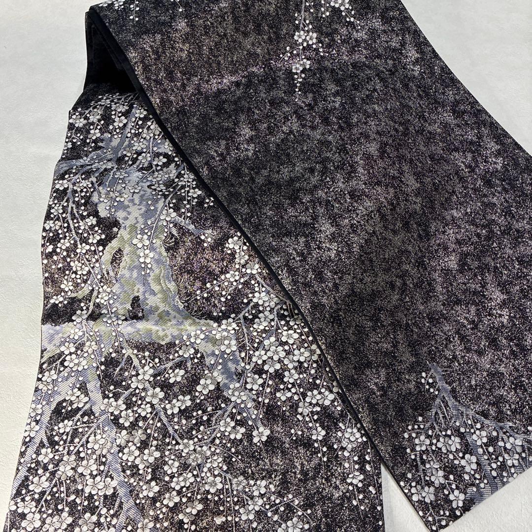 正絹西陣織大光謹製美しいキモノ掲載若冲梅花豪華袋帯 - メルカリ