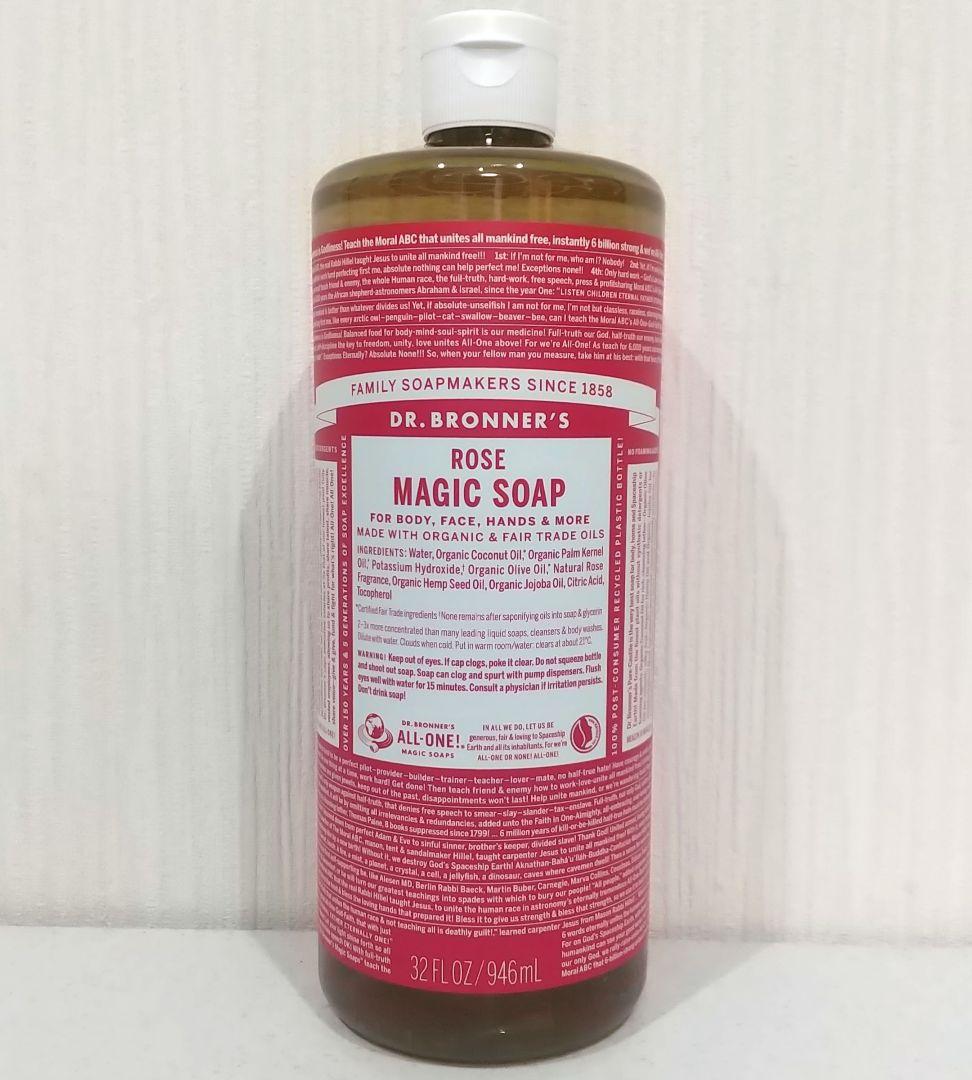 ドクターブロナー マジックソープ ローズ946ml - メルカリ
