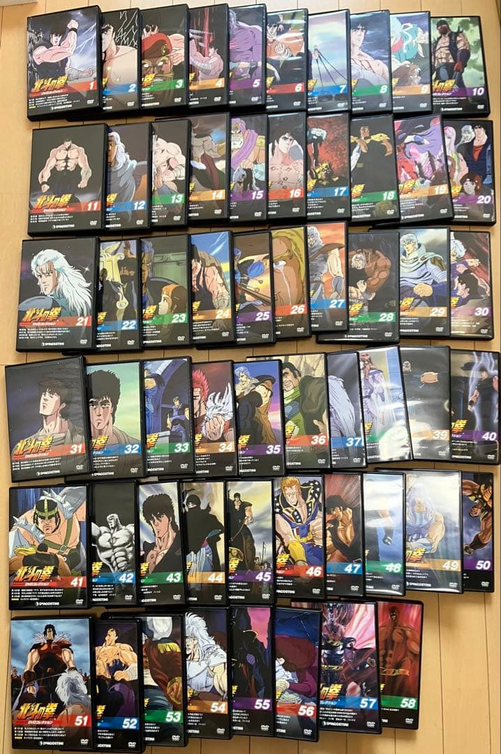 北斗の拳　DVDコレクション　コンプリート　全58巻 北斗の拳 DVDコレクション (デアゴスティーニ) 全58巻セット】 - メルカリ