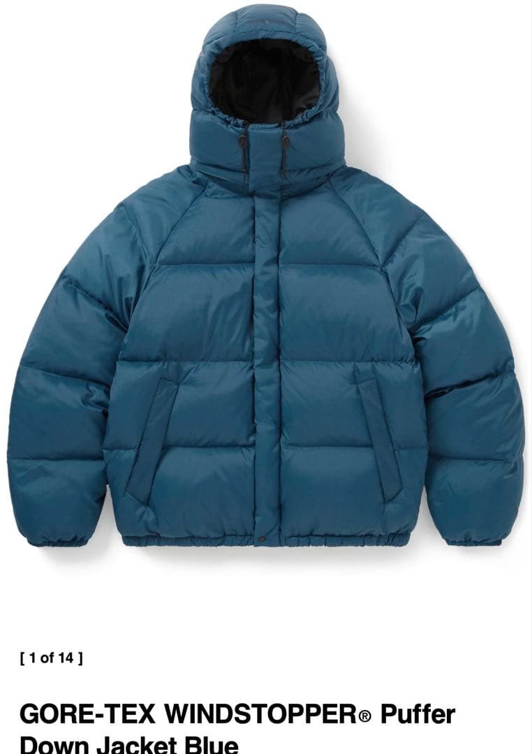 thisisneverthat ダウンジャケット ブルー thisisneverthat｜ディスイズネバーザットのダウンジャケット/コート