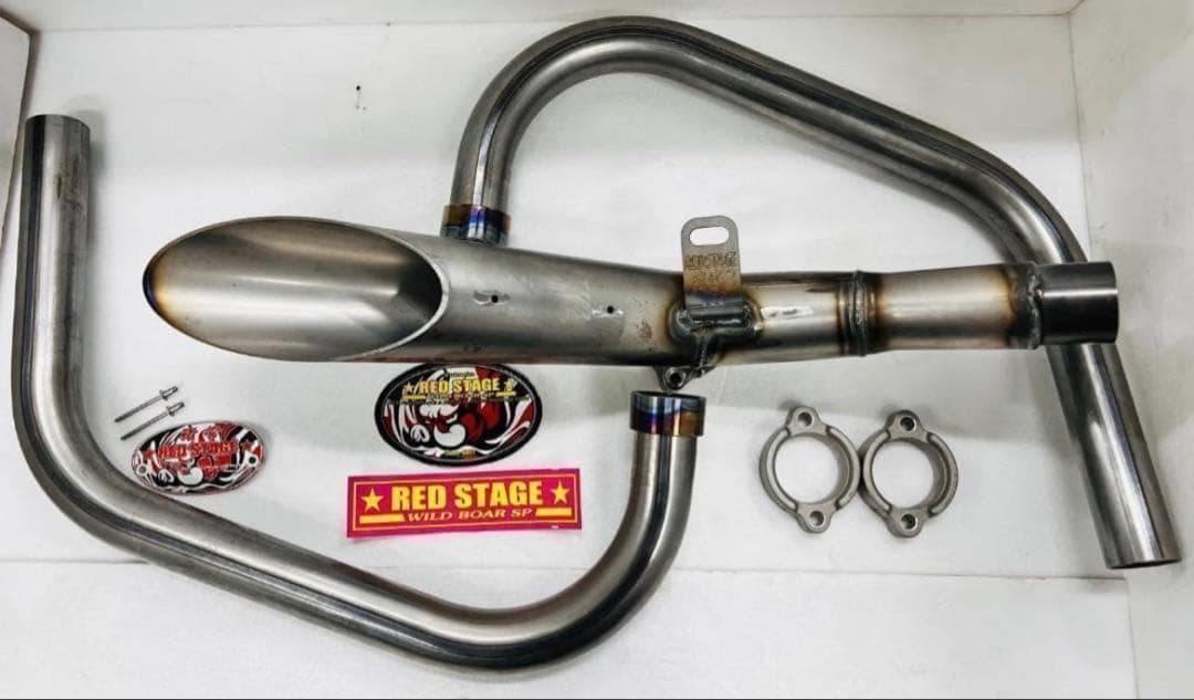 RED STAGE WILD BOAR SP マフラー GSX400 楽天市場】REDSTAGE GS400 猪管STREET ショート管タイプ オリジナル