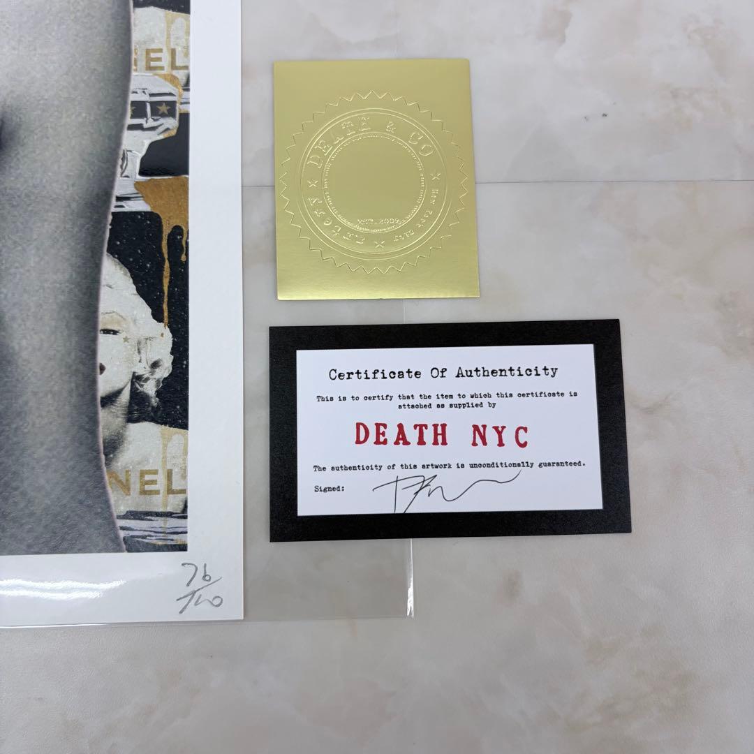 DEATH NYC マリリンモンロー 世界限定100枚 現代アート 直筆サイン