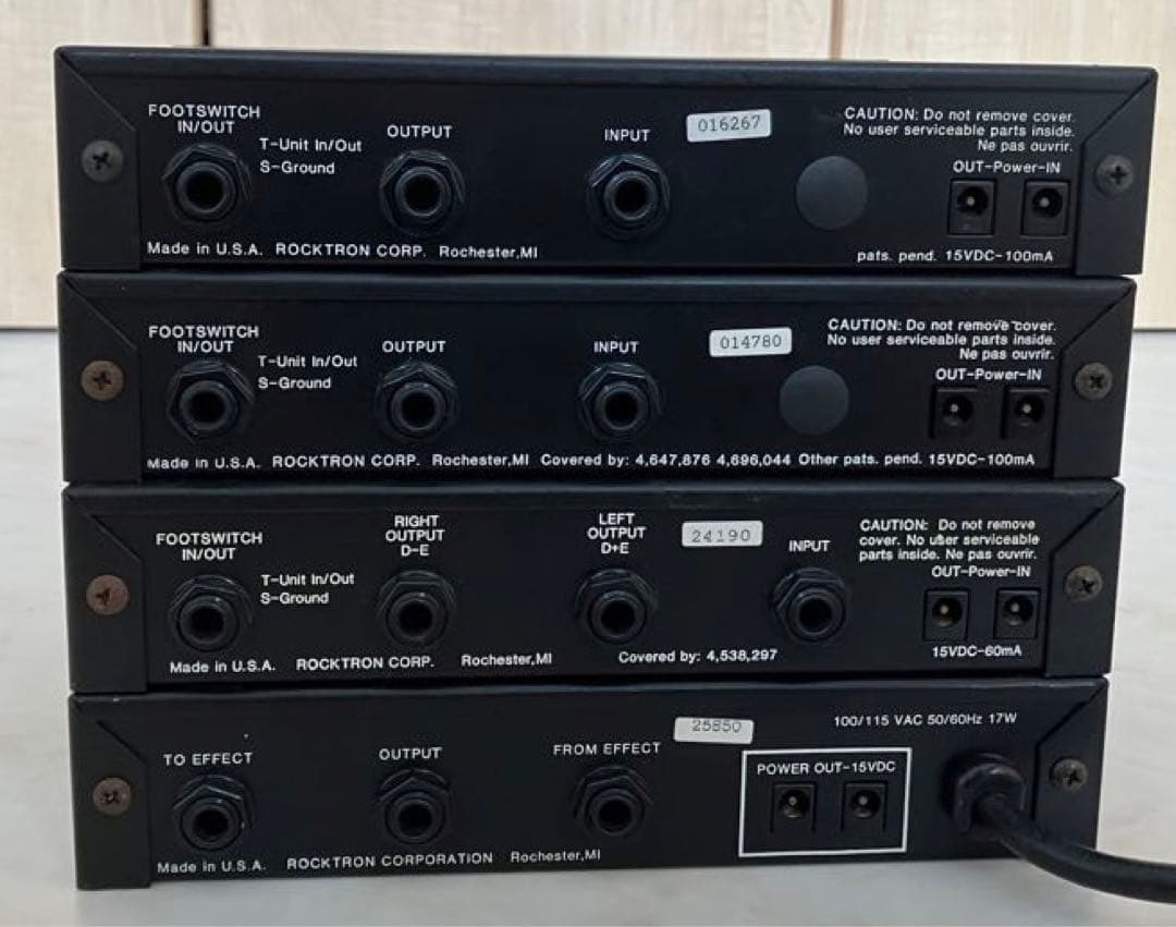ROCKTRON ハーフラックエフェクター4台セット - メルカリ