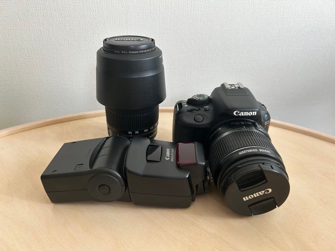 Canon kiss×7 一眼レフセット キヤノン（Canon） Canon EOS kiss X7 ダブルレンズセット デジタル