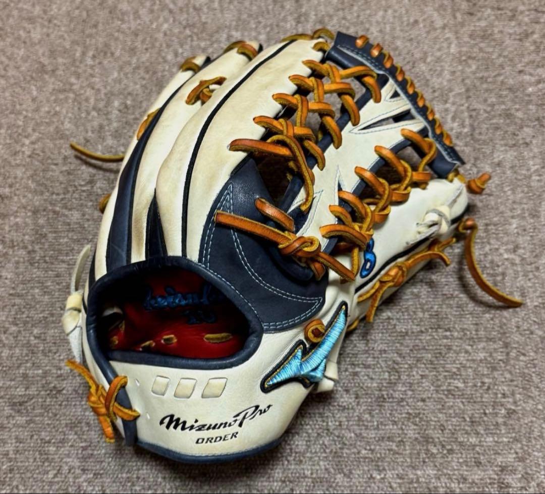 ミズノプロ軟式オーダーグローブ外野手用 MIZUNO（ミズノ） ミズノプロ/オーダーグラブ/軟式グローブ/上林誠知