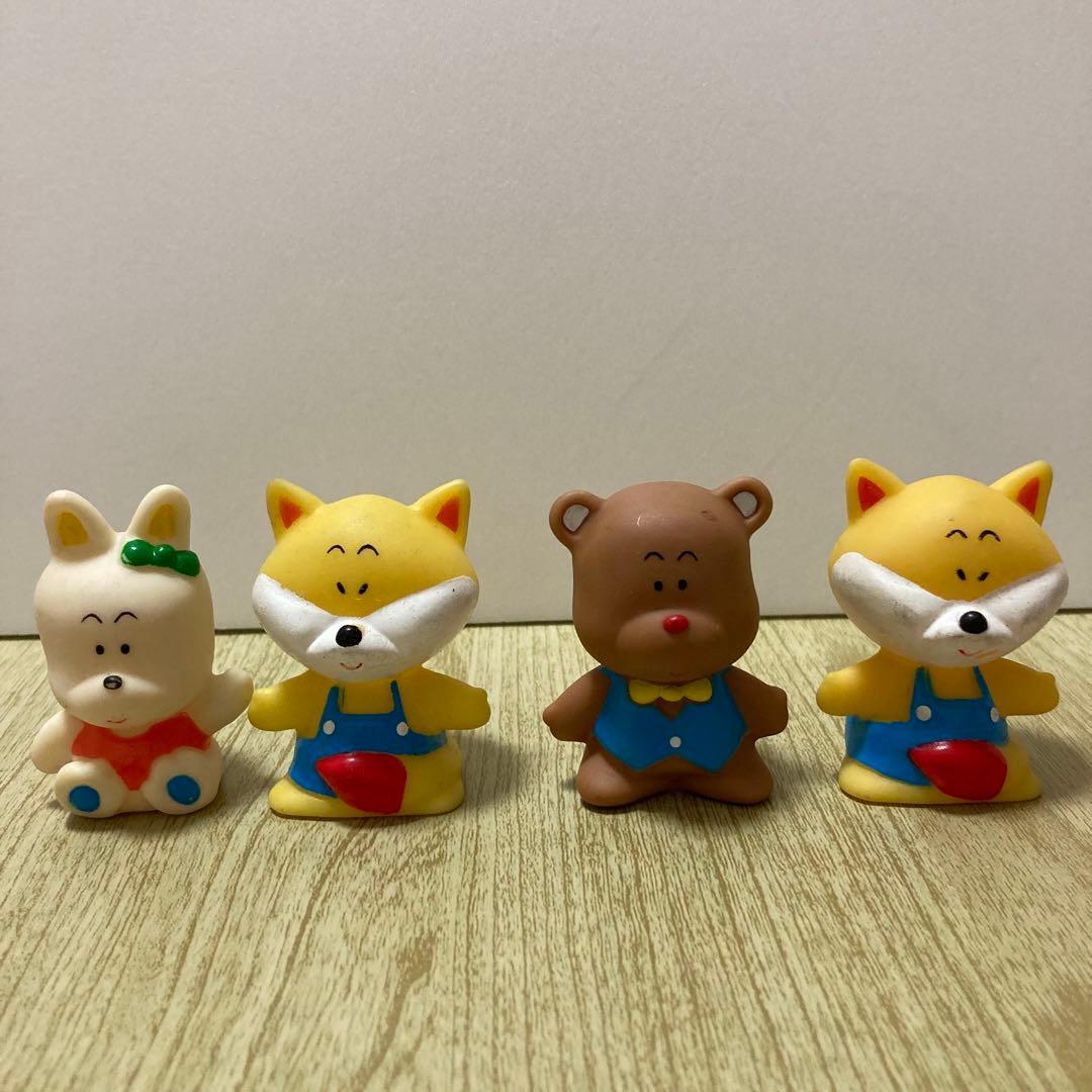 森のどうぶつ BELL 笛付きおもちゃ ソフビ 昭和レトロ 平成レトロ 笛