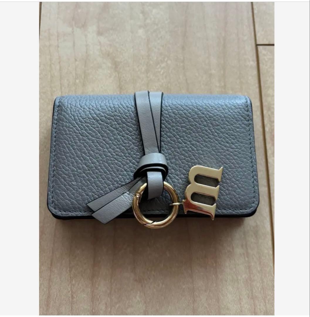 Chloe クロエ カードケース 名刺入れ 本革 レザー チャーム M Chloe（クロエ） カードケース レディース ALPHABET CHC21WP015F57