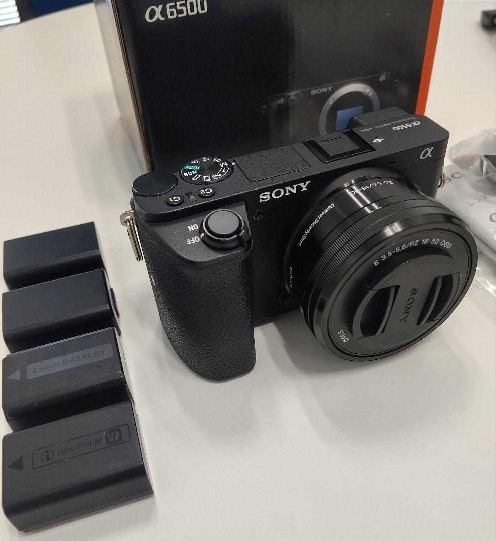 SONY α6500 本体 + ズームレンズ + バッテリー4個