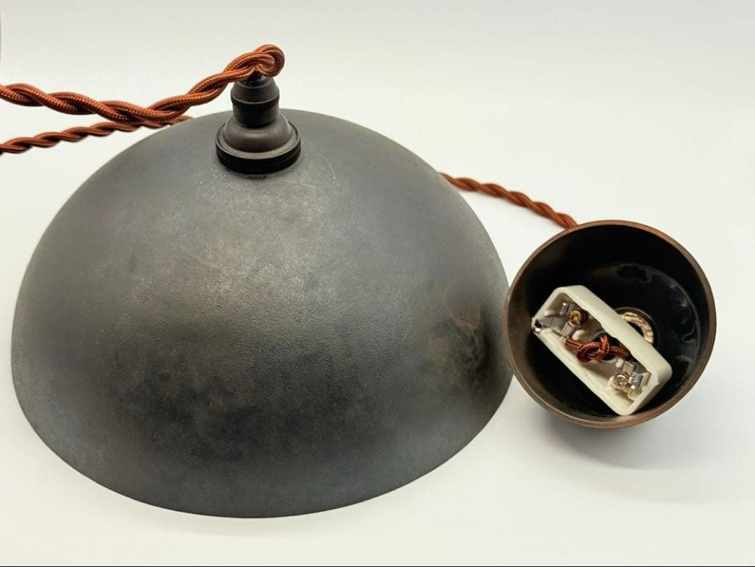 フタガミ / FUTAGAMI ペンダントランプ 半球 楽天市場】FUTAGAMI ペンダントランプ 半球 鍛金 黒ムラ 真鍮 鋳肌