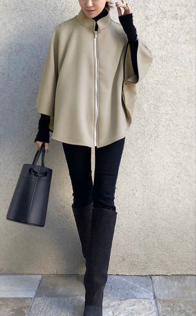 akko3839×Sov⭐︎ダブスタ⭐︎ポンチョ⭐︎ベージュ（美品） Sov.（ポンチョ）のフリマアイテム一覧