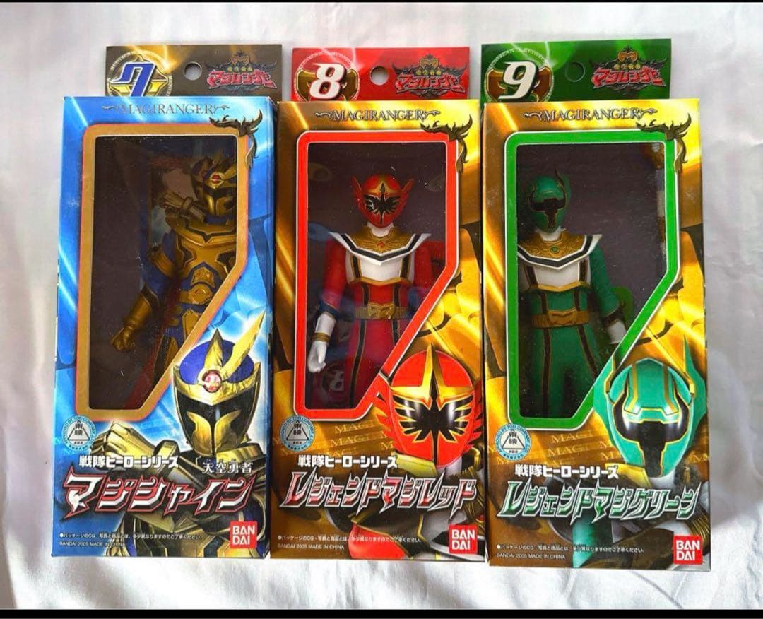 非売品】20周年記念！！バンダイ 魔法戦隊マジレンジャー ソフビ(8体