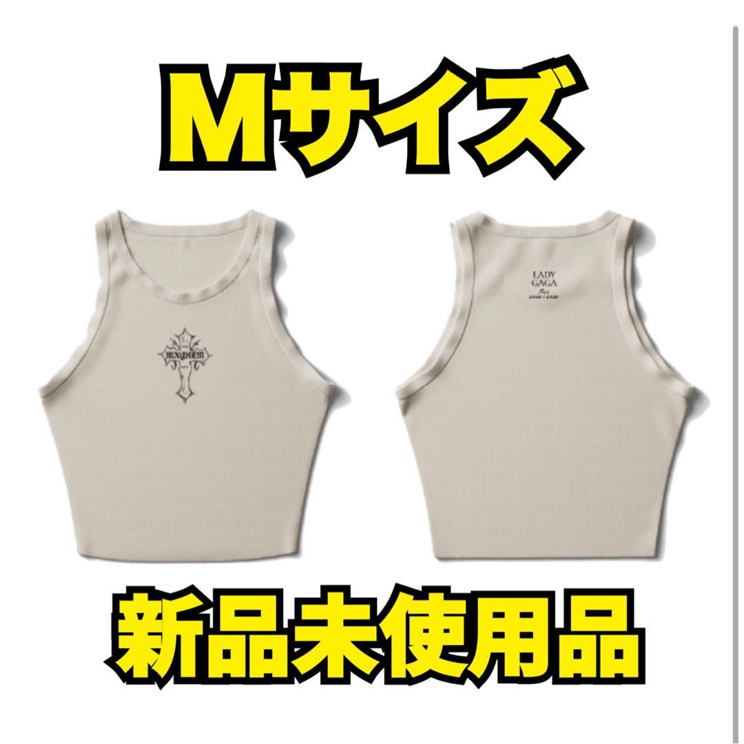 レディーガガ MAYHEM CROSS BABY RIB CROP TANK Lady Gaga | MAYHEM Cross Cropped Tank