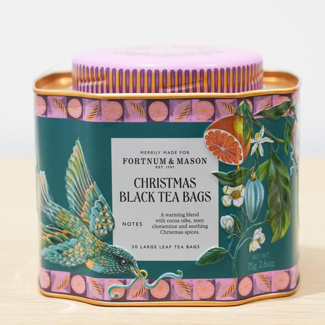 フォートナム&メイソン　クリスマス・ブラックティーバッグ フォートナム&メイソン クリスマス・ブラックティーバッグ
