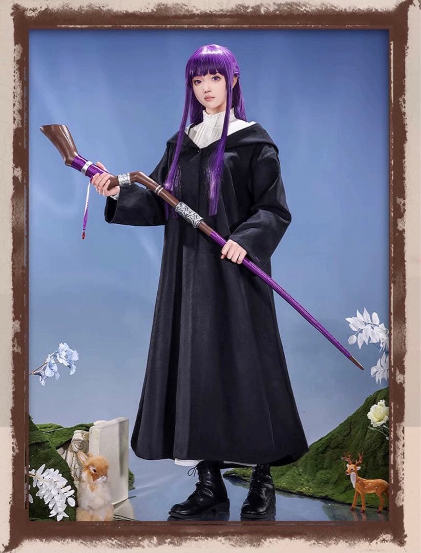 三分妄想 葬送のフリーレン フェルン コスプレ 衣装※ウィッグ追加可