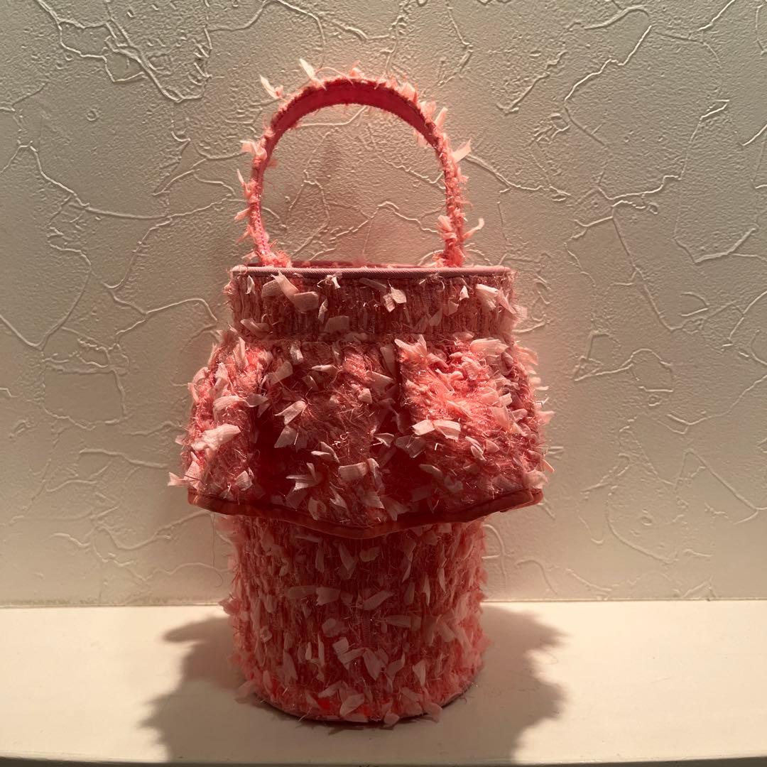 セツコサジテールマイクロシティピンクリボンツィード