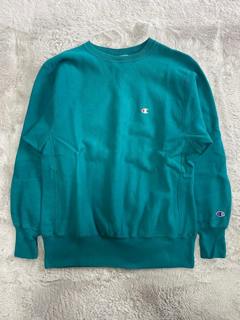 90s Champion Reverse Weave トレーナー ターコイズ - メルカリ