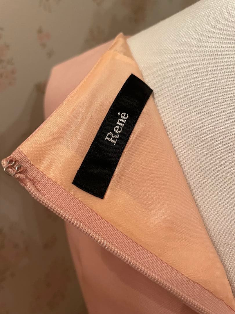 Rene 膝丈フレアワンピース サーモンピンク 36 新品未使用 - メルカリ