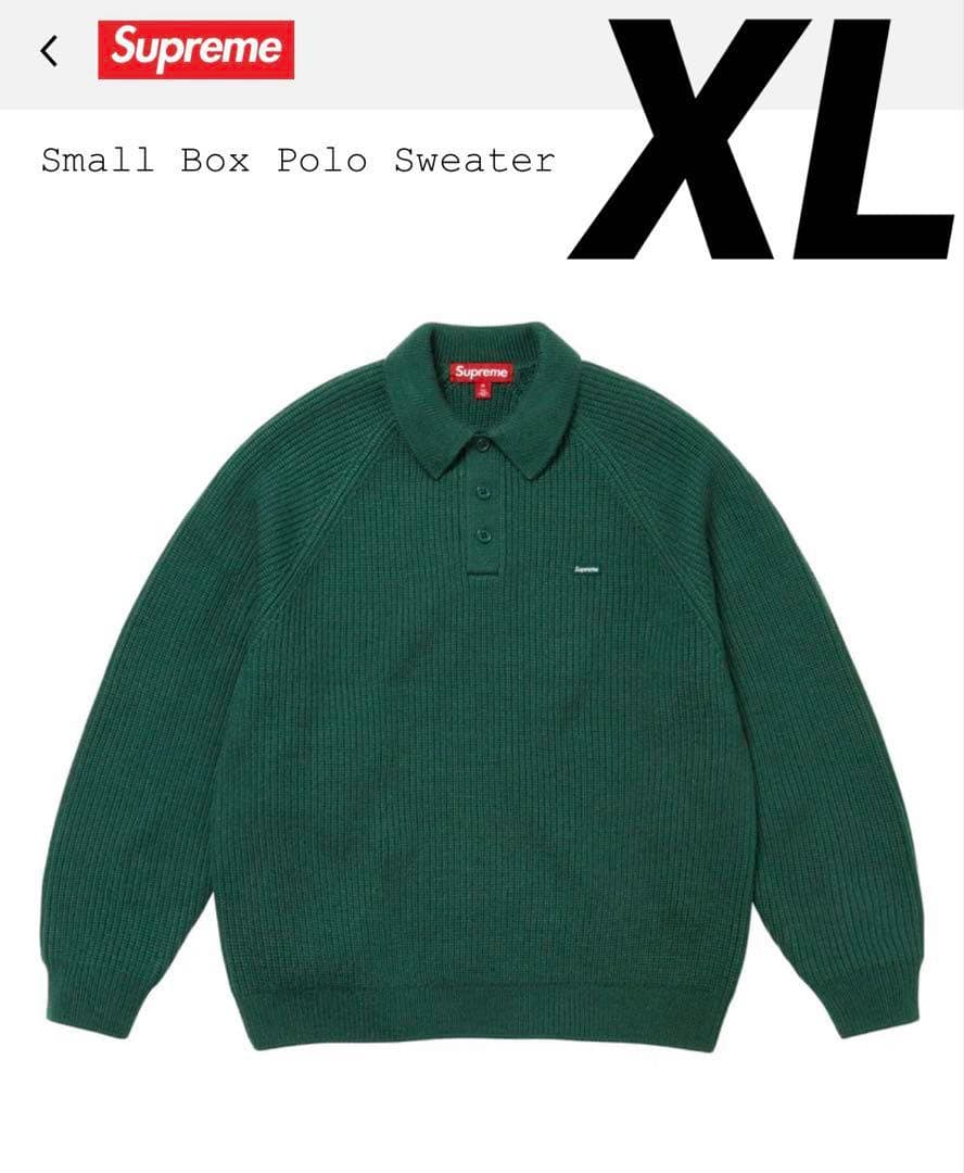 トップス Supreme Small Box Polo Sweater Green Buy Supreme Small Box Polo Sweater 'Green' - FW24SK30 GREEN | GOAT