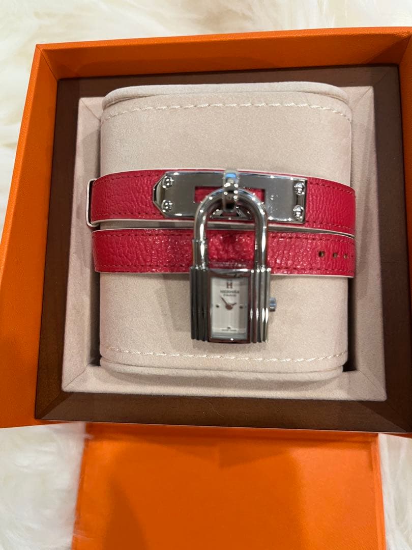 C*a様 HERMES ケリーウォッチ ドゥーブル ピンク×シルバー金具